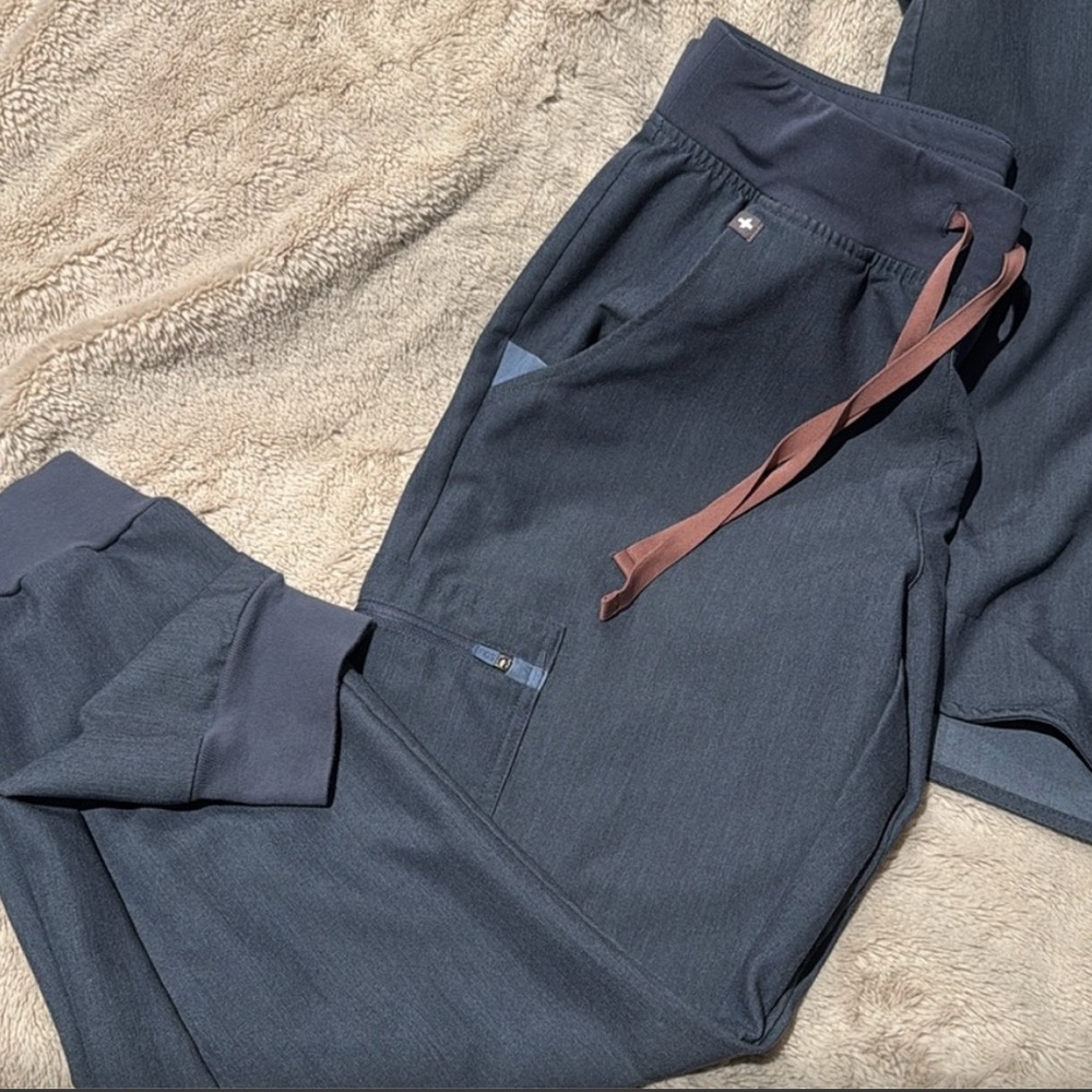 Figs Heathered Denim Joggers
